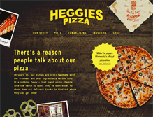 Tablet Screenshot of heggiespizza.com